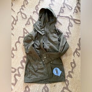 NWT Columbia Mauch Lake exs Trench Rain Coat, XS